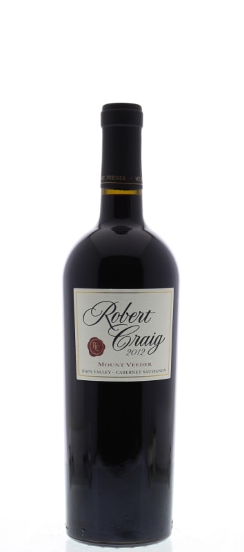 Robert Craig Cellars Mt. Veeder Cabernet Sauvignon 2012 Front Bottle Shot