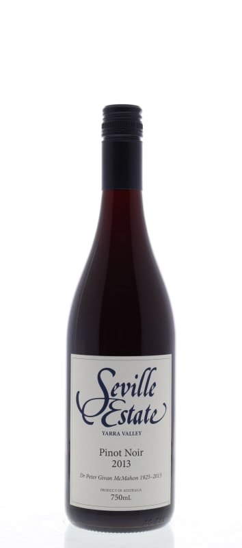 Seville Estate Pinot Noir 2013 Front Bottle Shot