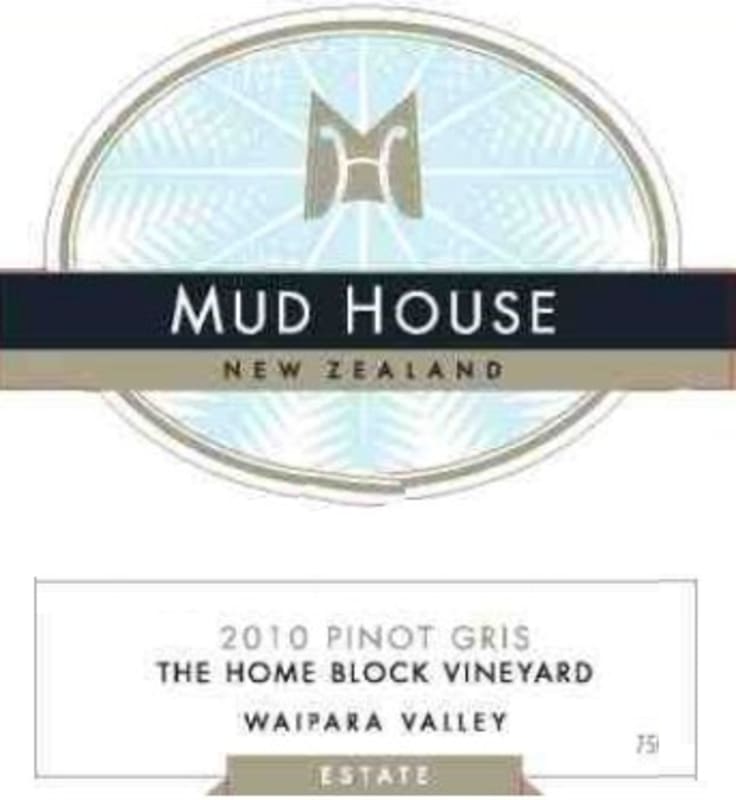 Mud House Home Block Vineyard Pinot Gris 2010 Front Label