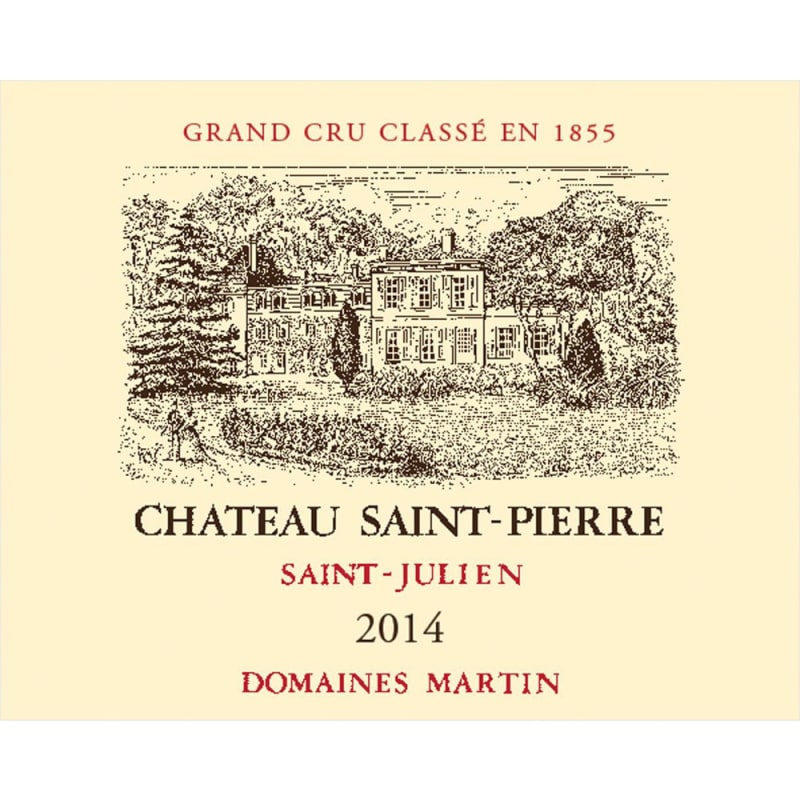 Chateau Saint-Pierre 2014 Front Label