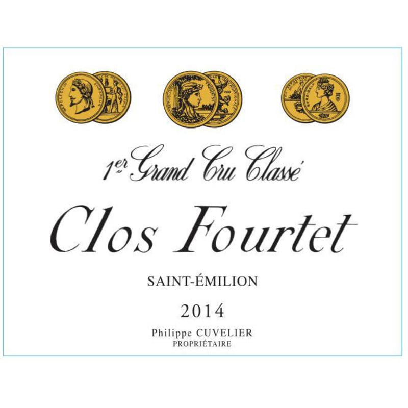 Clos Fourtet 2014 Front Label