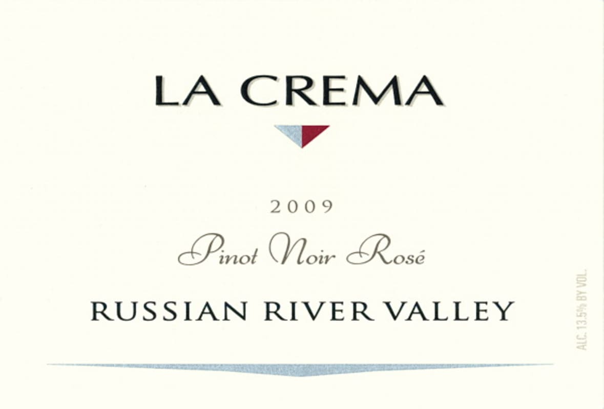 La Crema Pinot Noir Rose 2009 Front Label