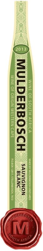 Mulderbosch 1000 Miles Sauvignon Blanc 2013 Front Label