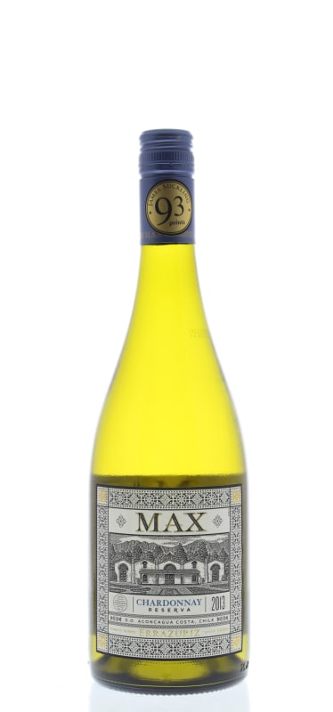 Errazuriz Max Reserva Chardonnay 2013 Front Bottle Shot