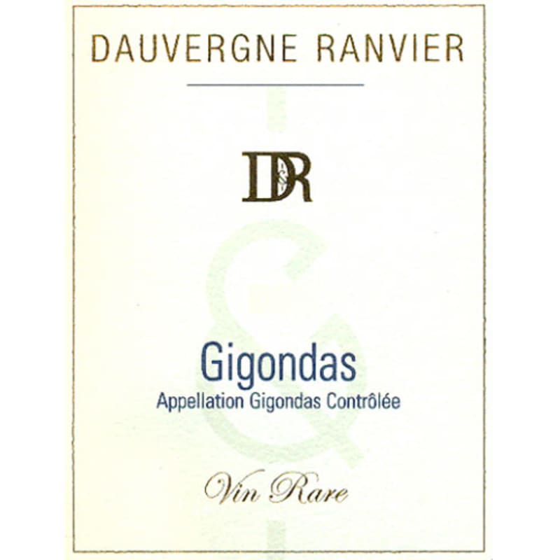 Dauvergne Ranvier Gigondas Grand Vin 2012 Front Label