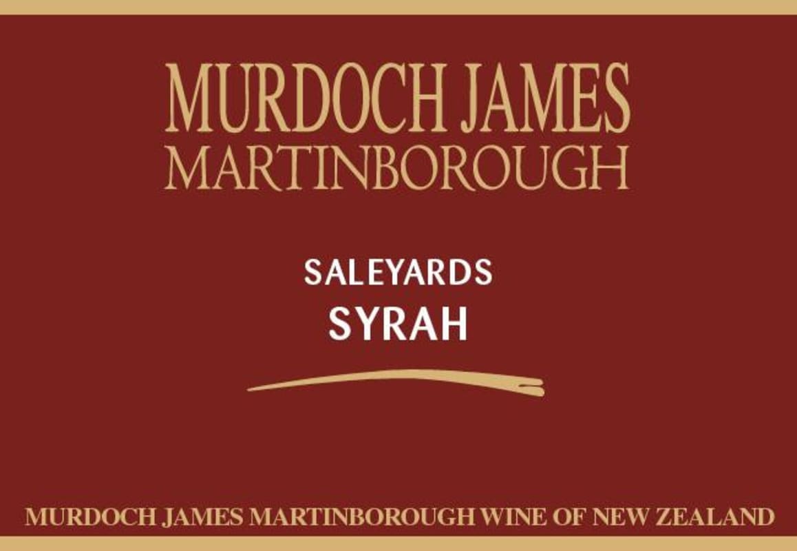Murdoch James Saleyards Syrah 2013 Front Label