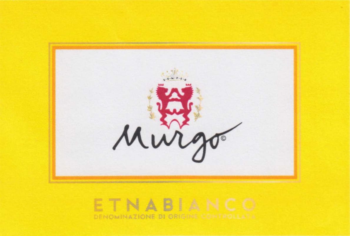 Murgo Etna Bianco 2013 Front Label