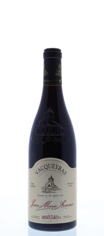 Arnoux et Fils Vacqueyras Cuvee Jean-Marie Arnoux 2012 Front Bottle Shot