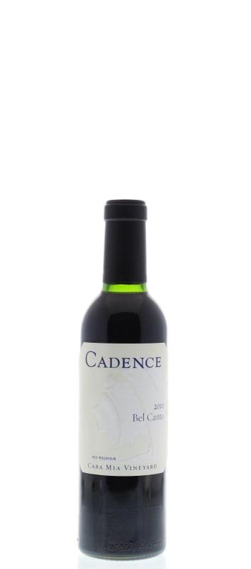 Cadence Cara Maria Vineyard Bel Canto (375ML half-bottle) 2010 Front Bottle Shot