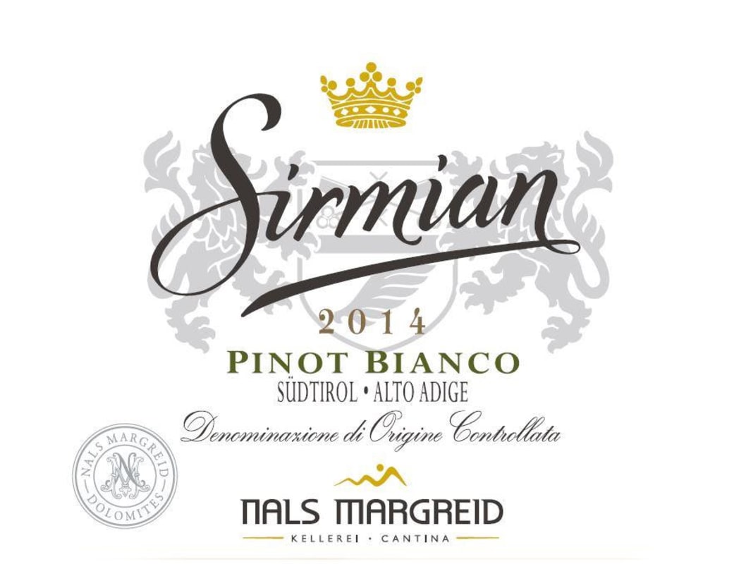 Nals Margreid Sirmian Pinot Bianco 2014 Front Label