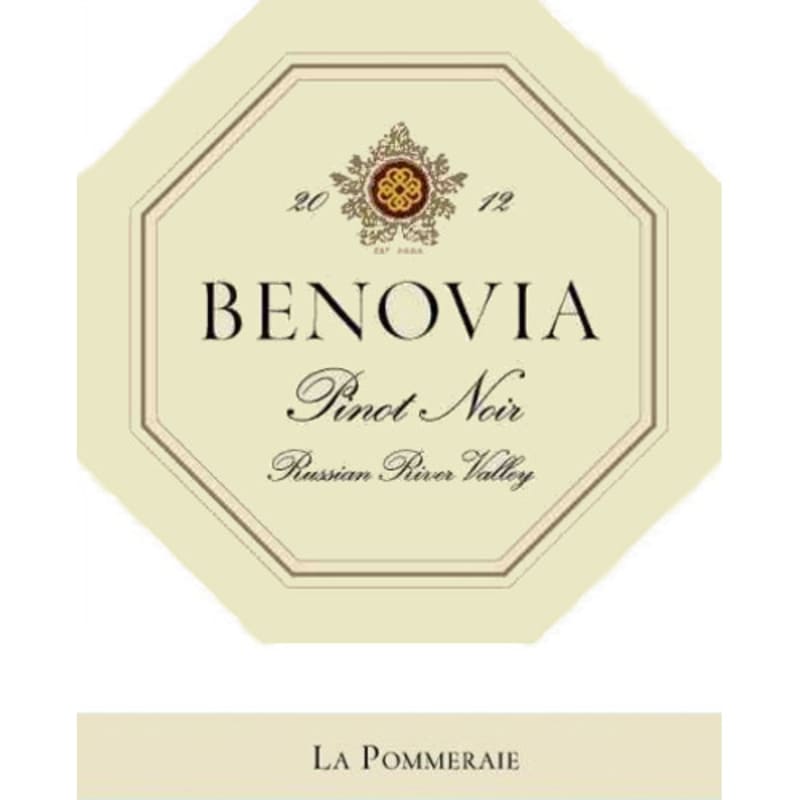 Benovia La Pommeraie Pinot Noir 2012 Front Label