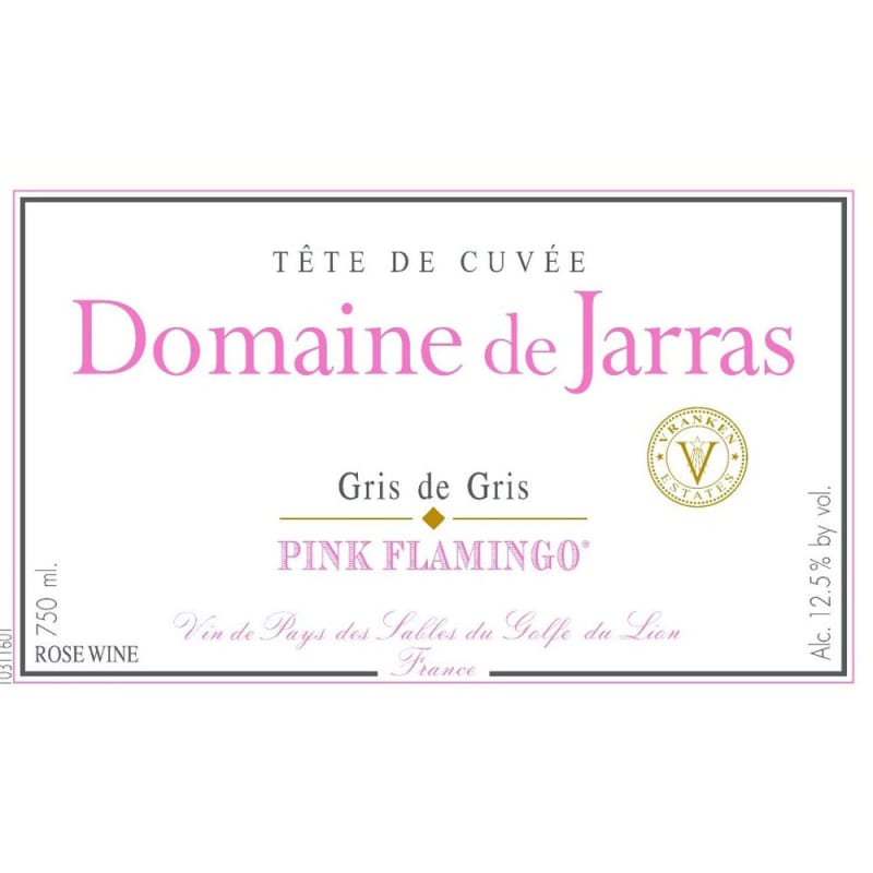 Domaine de Jarras Pink Flamingo Rose 2014 Front Label