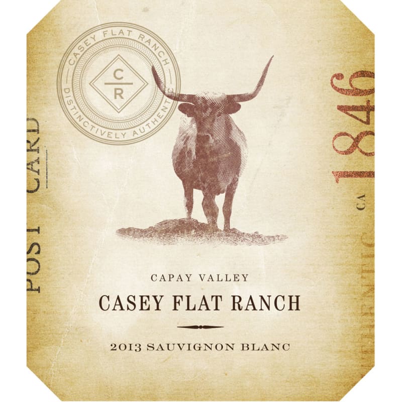 Casey Flat Ranch Sauvignon Blanc 2013 Front Label