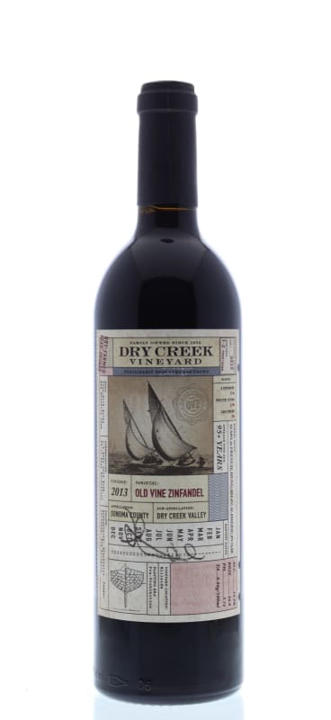 Dry Creek Vineyard Old Vine Zinfandel 2013 Front Bottle Shot