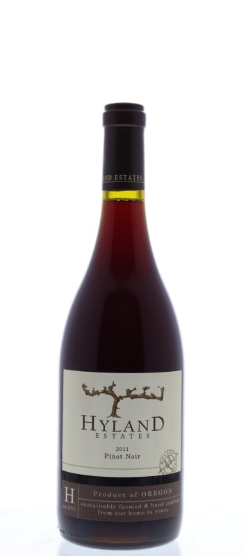 Hyland Estates Old Vine Estate Pinot Noir 2011 Front Bottle Shot