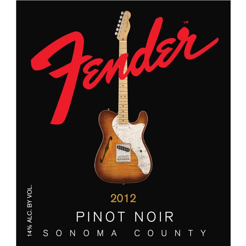 Fender Pinot Noir 2012 Front Label