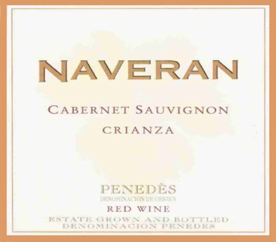 Bodegas Naveran Cabernet Sauvignon Crianza 2001 Front Label