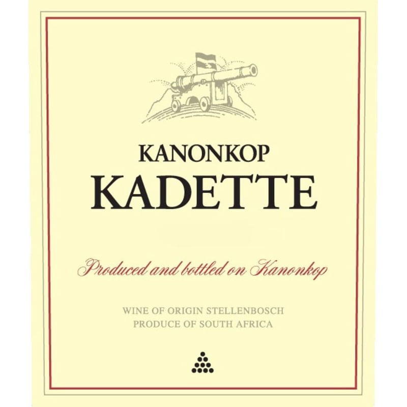 Kanonkop Kadette Cape Blend 2011 Front Label