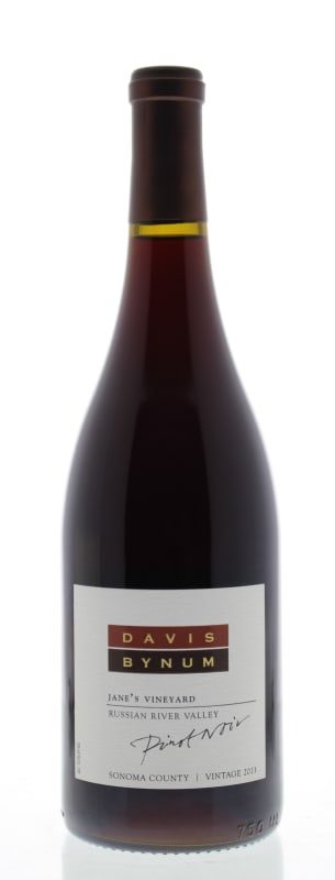 Davis Bynum Jane's Vineyard Pinot Noir 2013 Front Bottle Shot