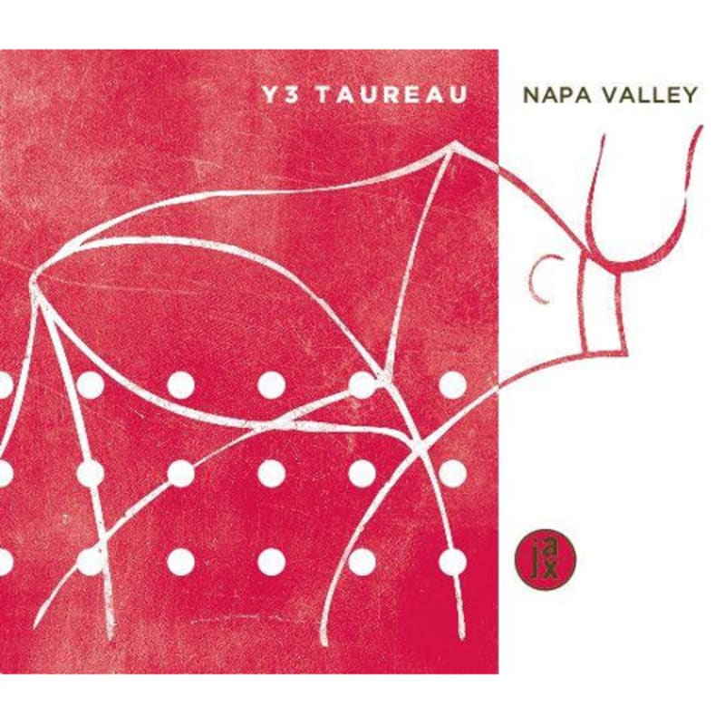 Jax Vineyards Y3 Taureau Red 2012 Front Label