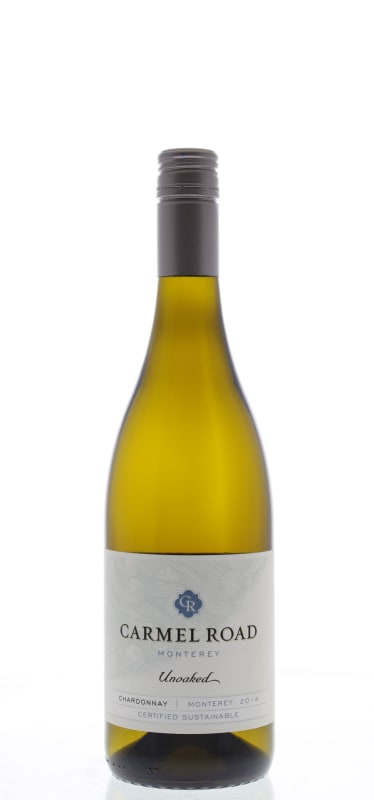 Carmel Road Monterey Unoaked Chardonnay 2014 Front Bottle Shot