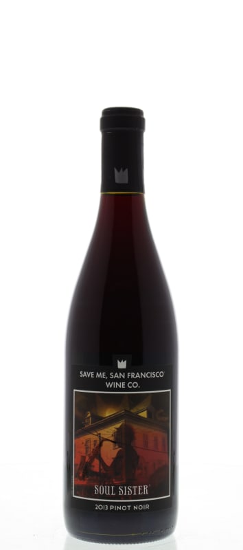 Save Me, San Francisco Soul Sister Pinot Noir 2013 Front Bottle Shot