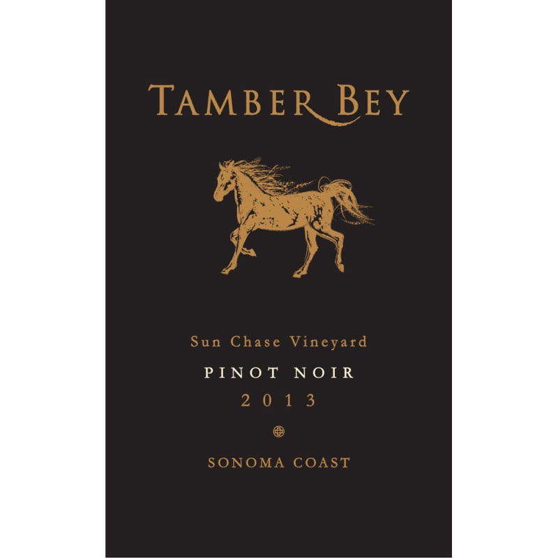Tamber Bey Sun Chase Vineyards Pinot Noir 2013 Front Label