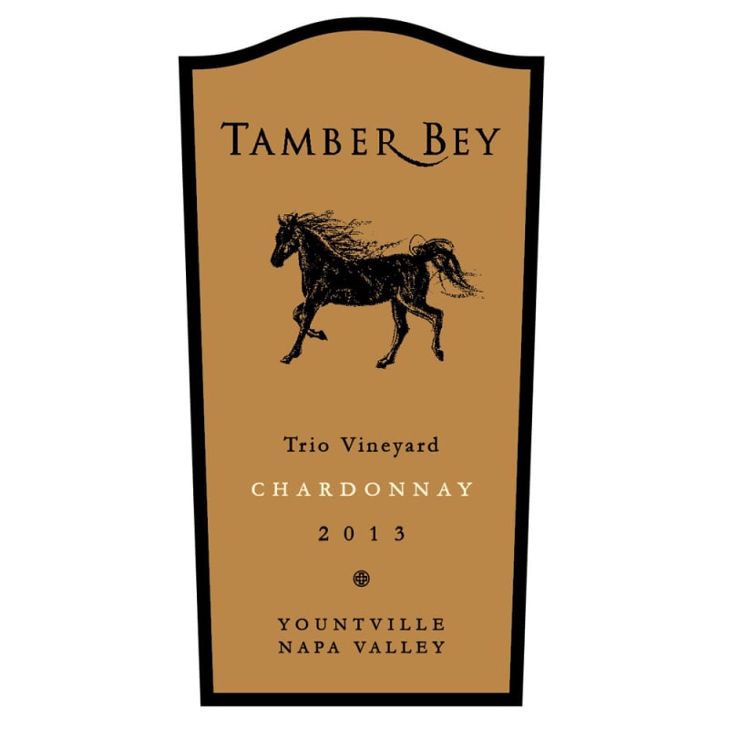 Tamber Bey Trio Vineyard Chardonnay 2013 Front Label