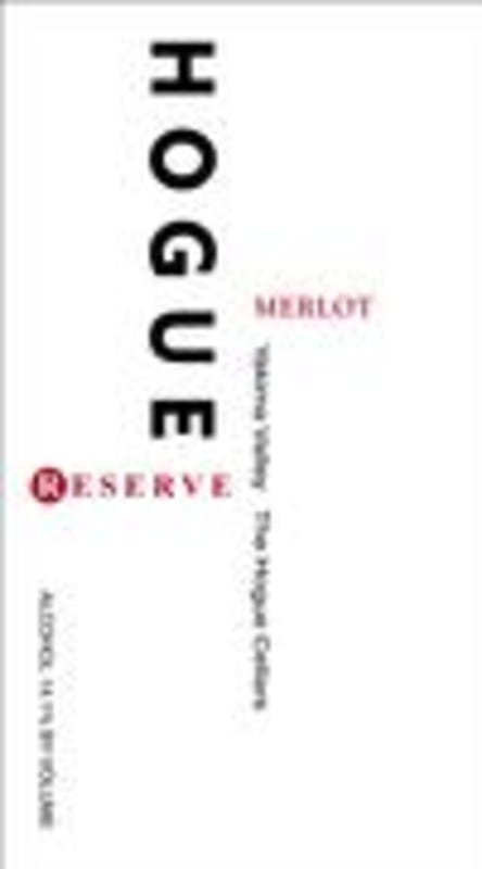 Hogue Reserve Merlot 1996 Front Label
