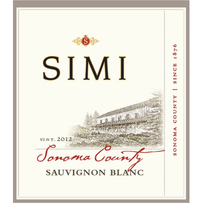 Simi Sauvignon Blanc 2014 Front Label
