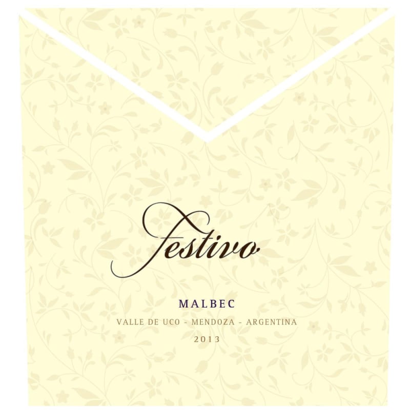 Bodega Monteviejo Festivo Malbec 2013 Front Label