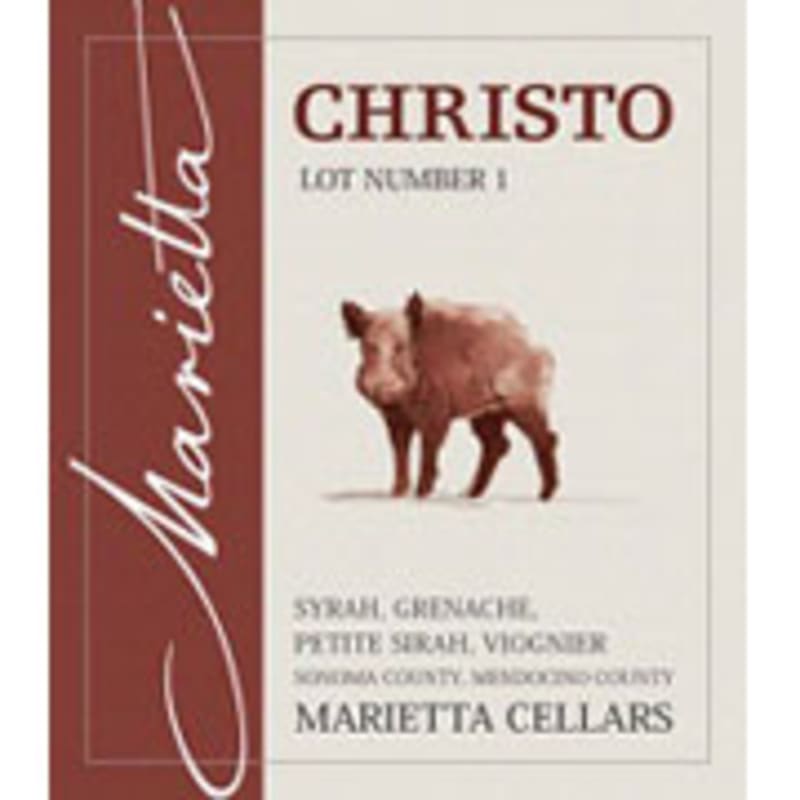 Marietta Cellars Christo Lot 2 Front Label