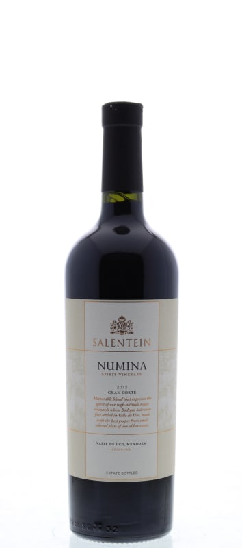 Salentein Numina Gran Corte 2012 Front Bottle Shot