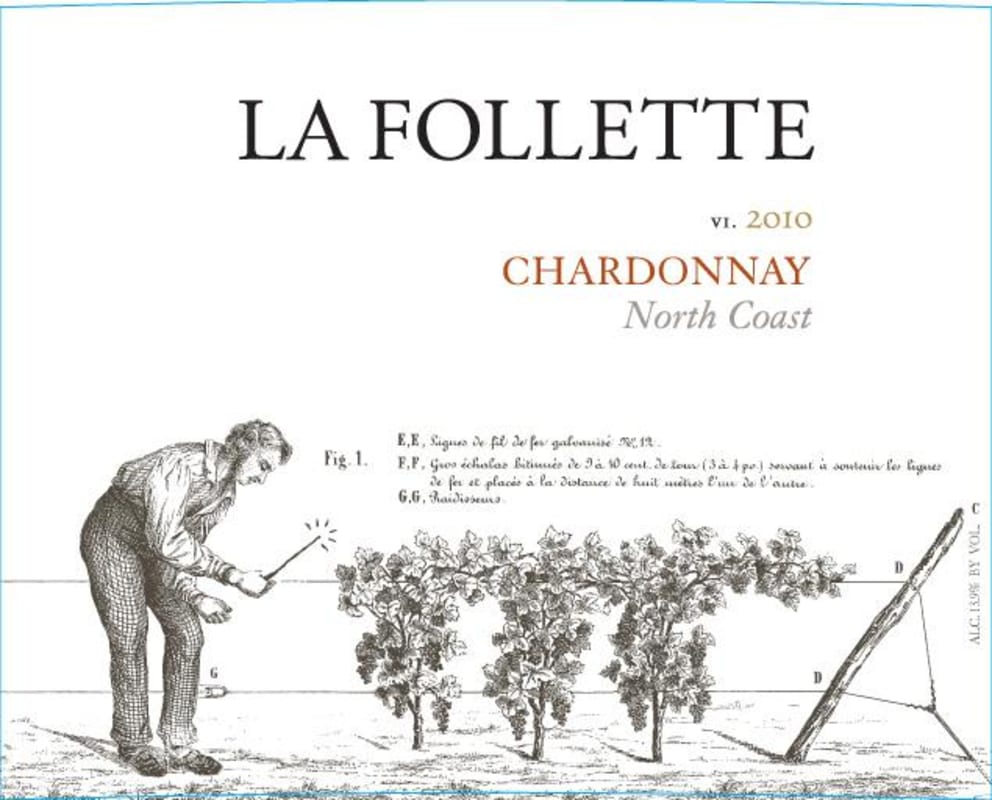 La Follette Chardonnay 2010 Front Label