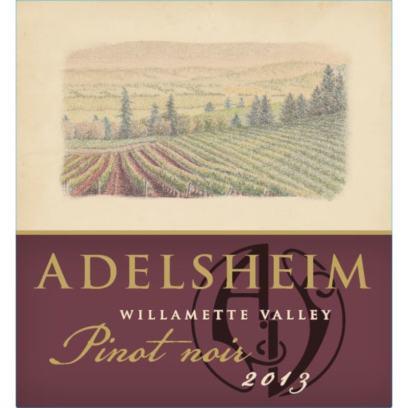 Adelsheim Pinot Noir (375ML half-bottle) 2013 Front Label