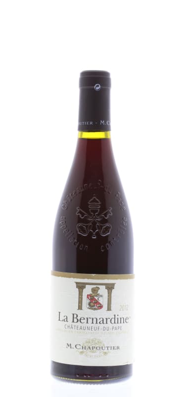 M. Chapoutier Chateauneuf-du-Pape La Bernardine 2012 Front Bottle Shot