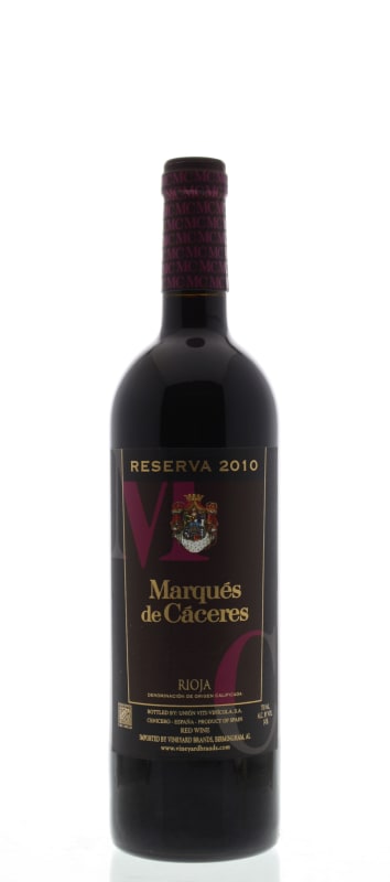 Marques de Caceres Rioja Reserva 2010 Front Bottle Shot
