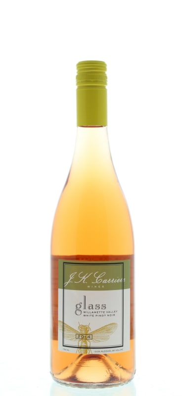 J.K. Carriere Glass White Pinot Noir 2014 Front Bottle Shot