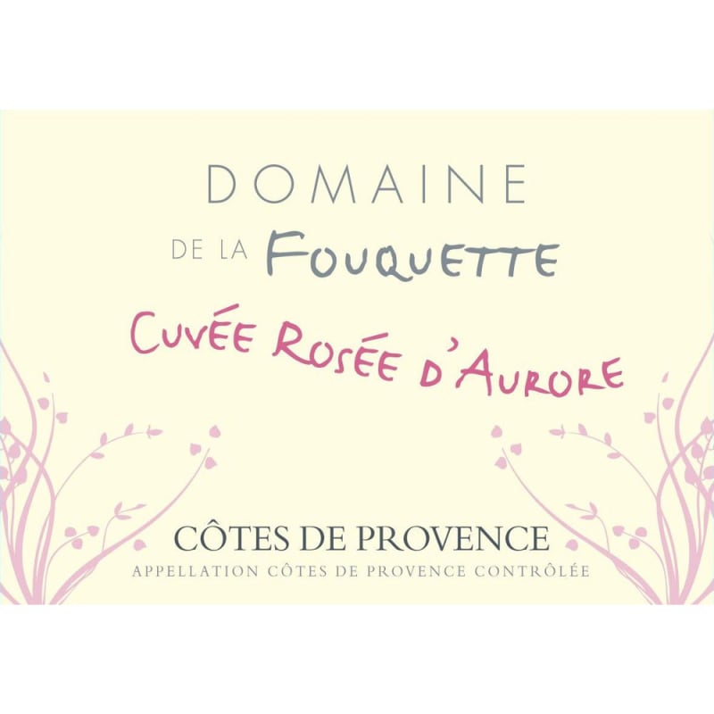 Domaine de la Fouquette Cotes de Provence Rose 2014 Front Label