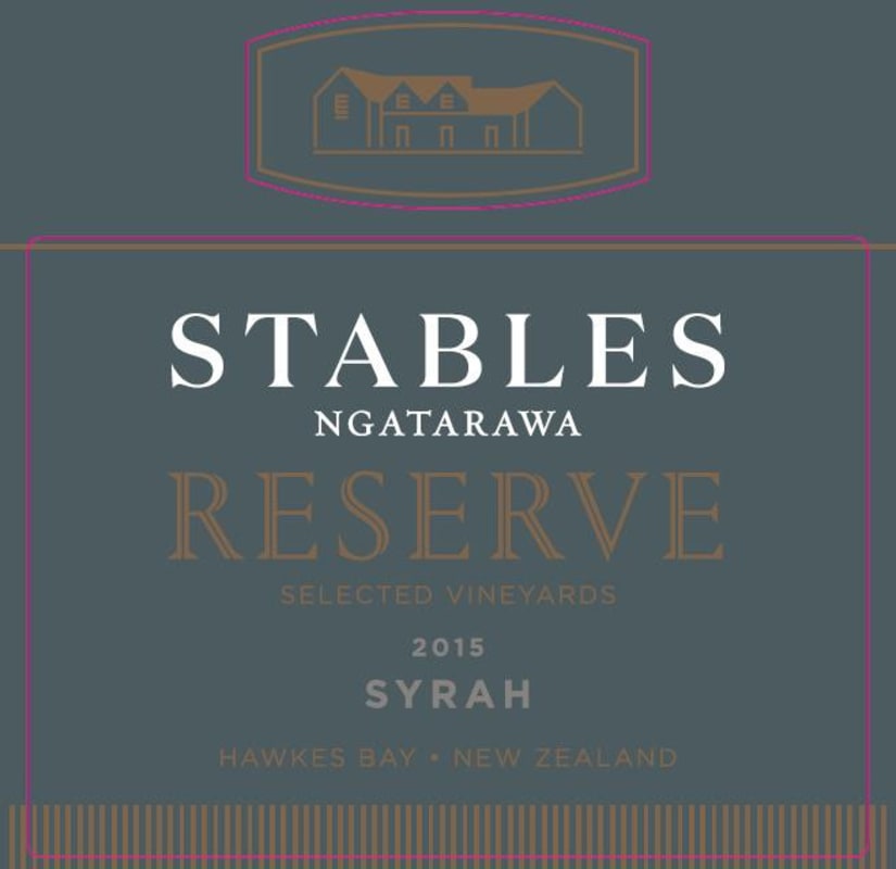 Stables Reserve Syrah 2015 Front Label
