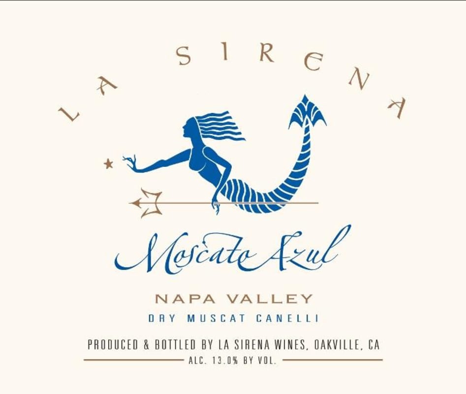 La Sirena Moscato Azul 2012 Front Label
