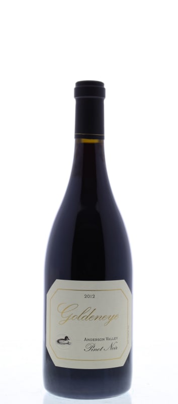 Goldeneye Anderson Valley Pinot Noir 2012 Front Bottle Shot