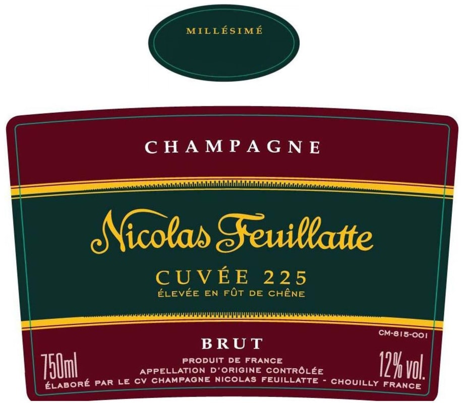 Nicolas Feuillatte Cuvee 225 Millesime Brut Rose 2005 Front Label