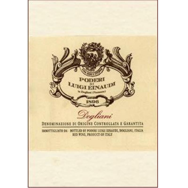 Luigi Einaudi Dogliani 2013 Front Label