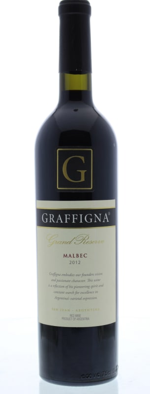 Graffigna Grand Reserve Malbec 2012 Front Bottle Shot