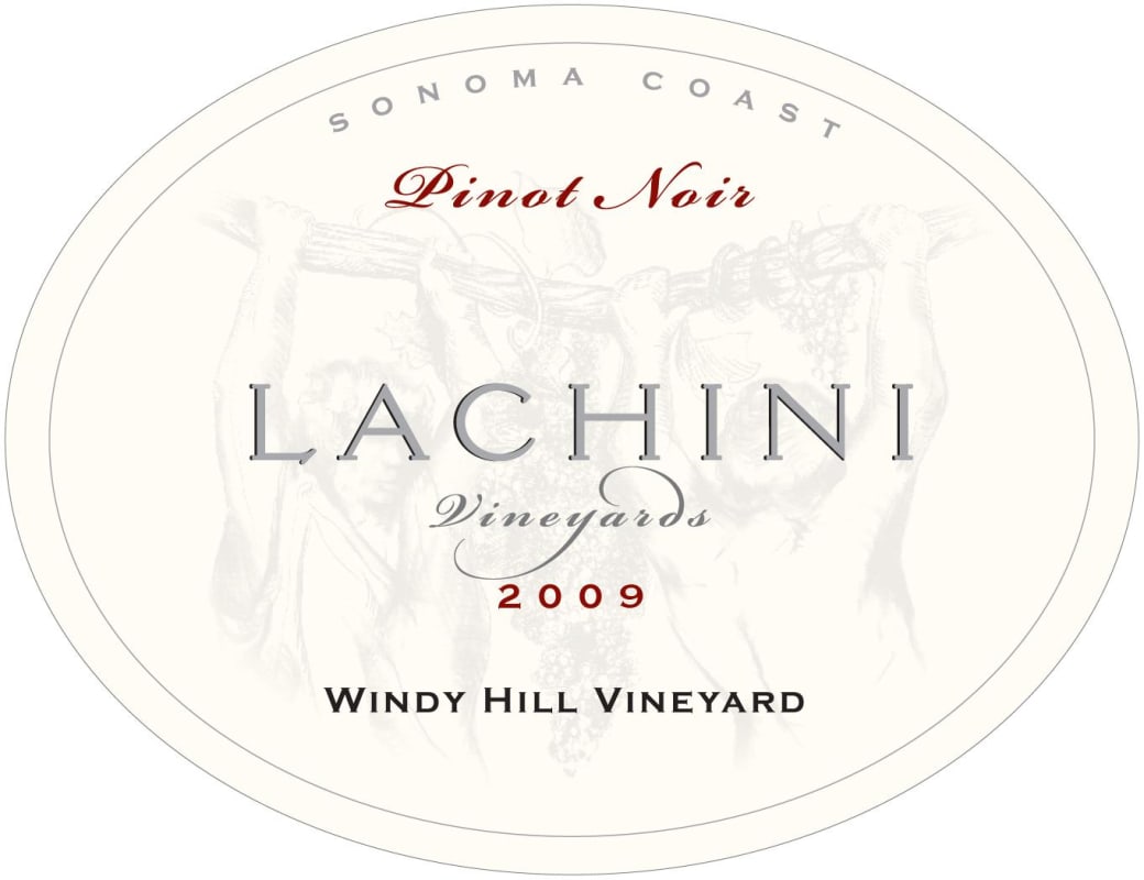 Lachini Vineyards Windy Hill Vineyard Pinot Noir 2009 Front Label