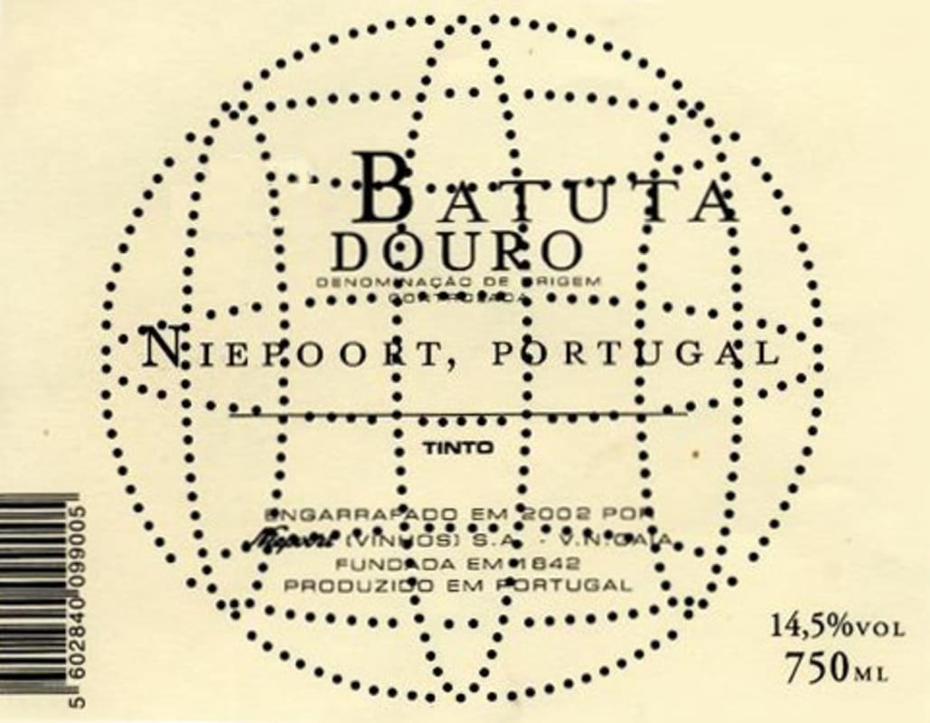 Niepoort Batuta Tinto 2007 Front Label