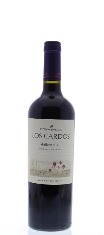Dona Paula Los Cardos Malbec 2014 Front Bottle Shot