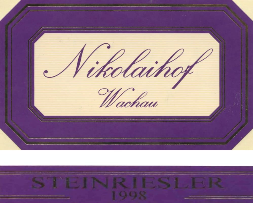 Nikolaihof Steinriesler Riesling 1998 Front Label