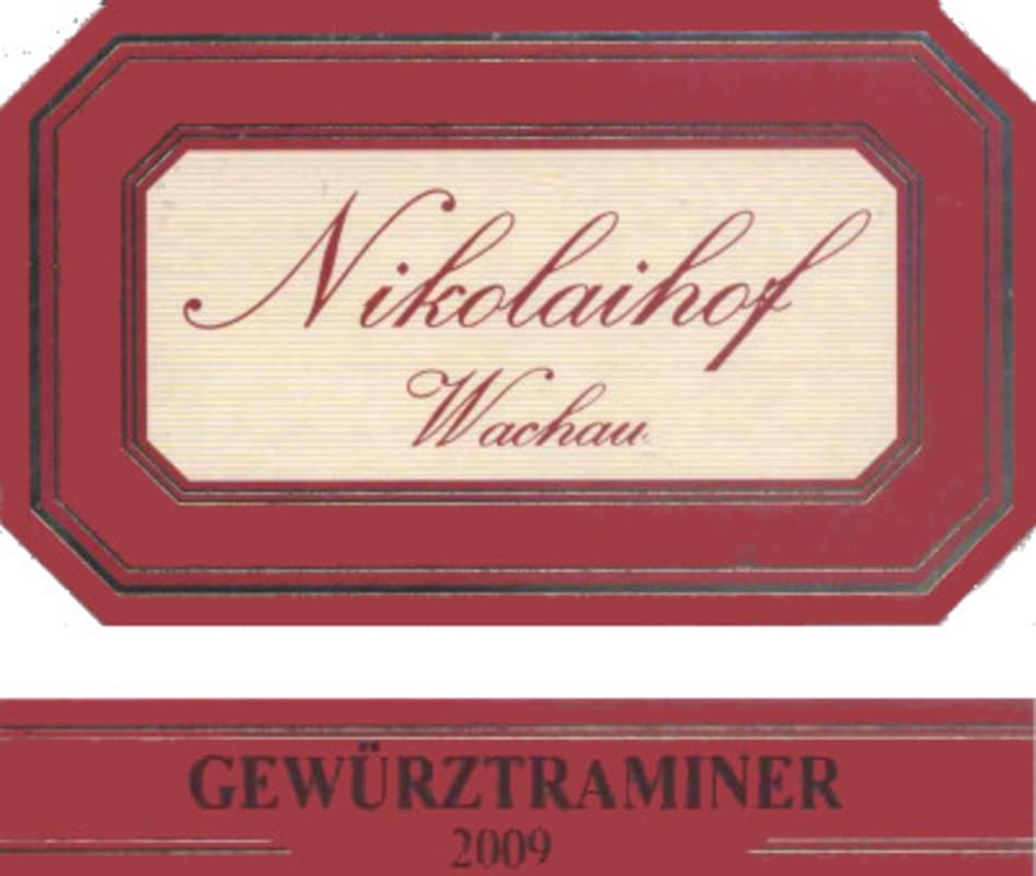Nikolaihof Gewurztraminer 2009 Front Label